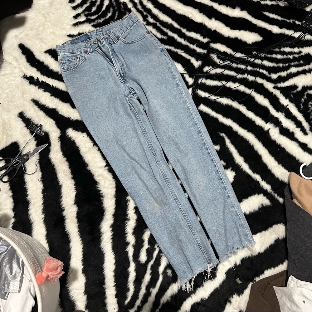 levi’s 512 straight leg light wash jeans